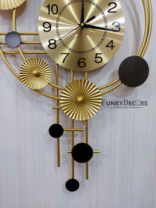 3D Designer Big Colorful Metal Wall Clock And Art- Funkytradition Clocks