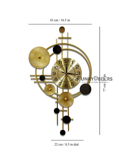 3D Designer Big Colorful Metal Wall Clock And Art- Funkytradition Clocks