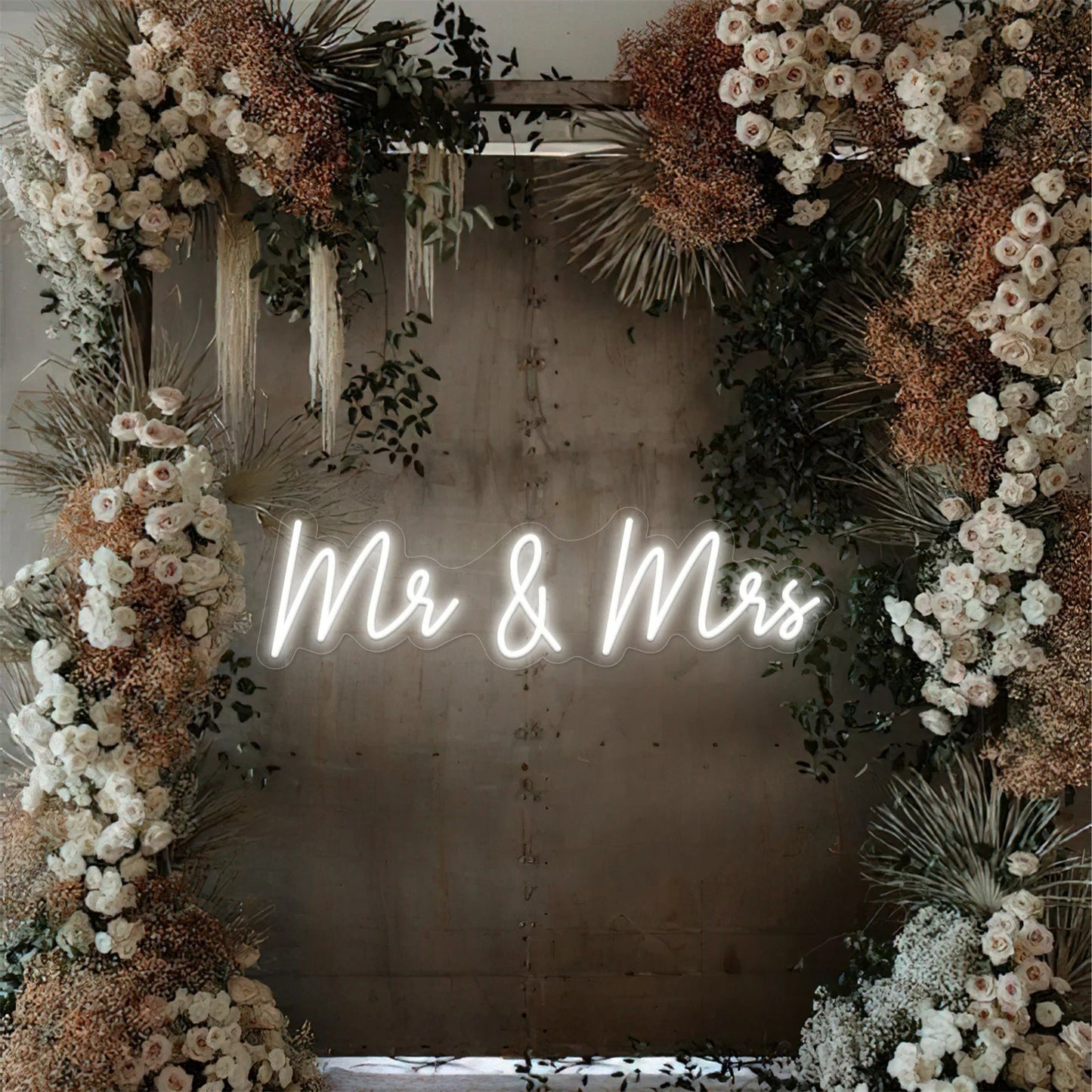 Mr and Mrs Neon Sign For Wedding Proposal Wall Decor- FunkyDecors
