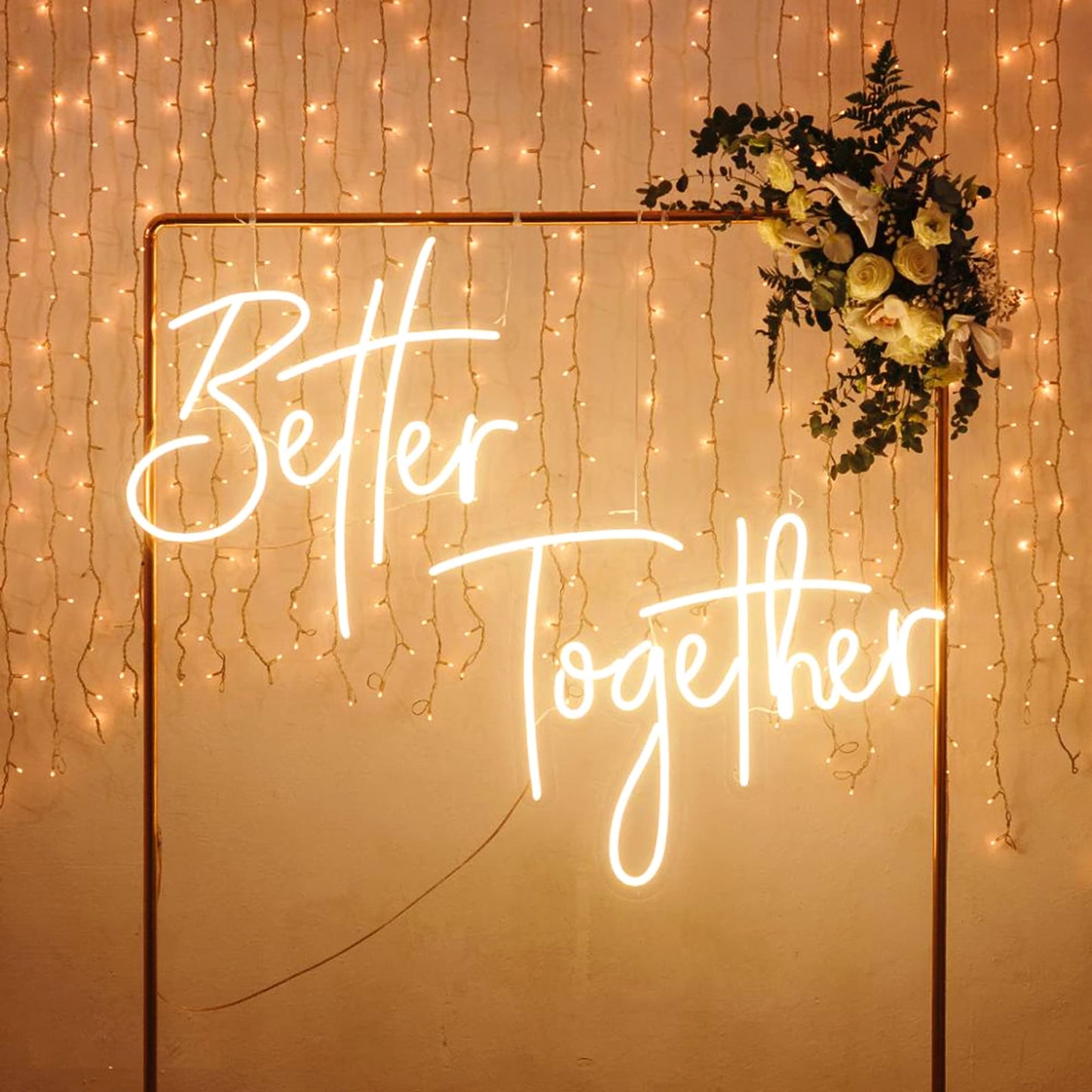 BETTER TOGETHER Neon Sign For Proposal Wall Decor- FunkyDecors