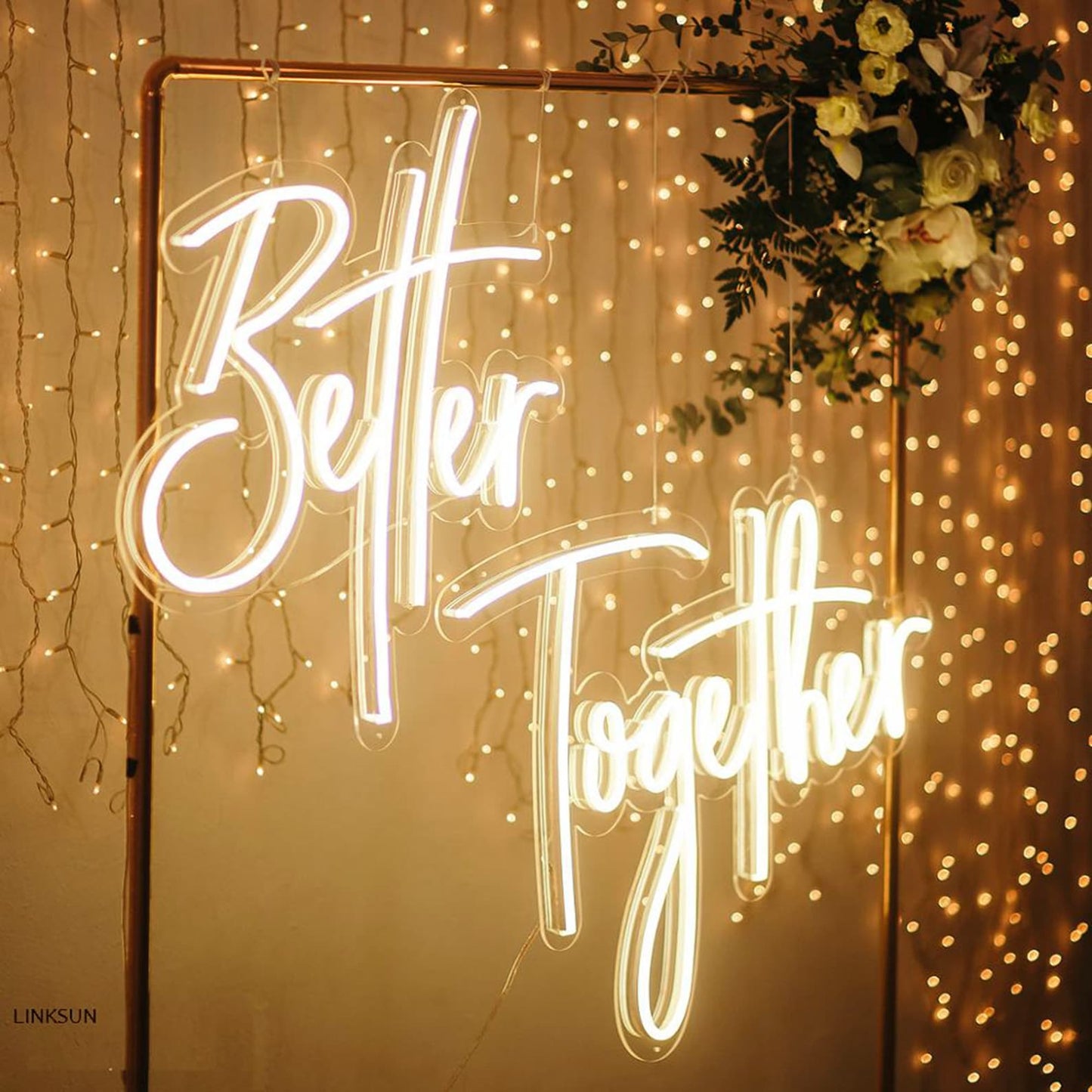BETTER TOGETHER Neon Sign For Proposal Wall Decor- FunkyDecors