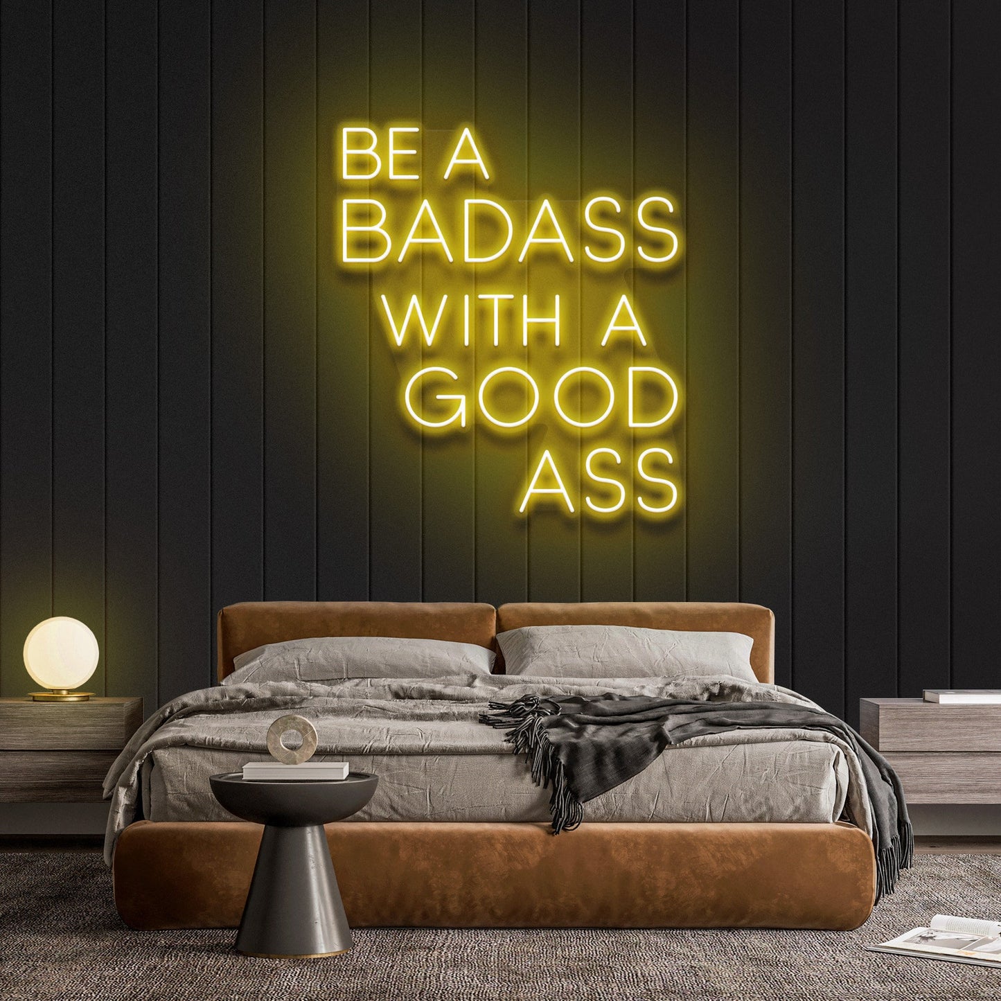 Be A BADASS With A GOOD ASS Neon Sign For Wall Decor- FunkyDecors