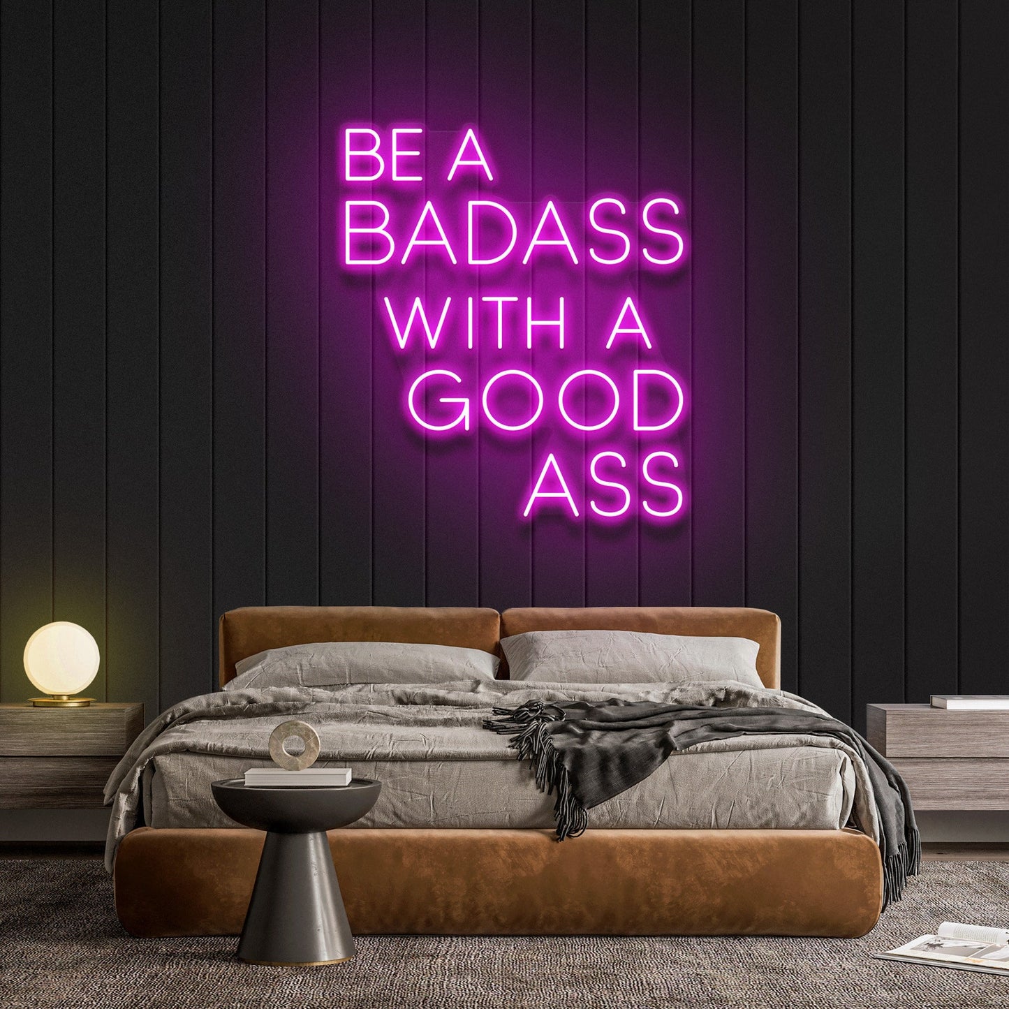 Be A BADASS With A GOOD ASS Neon Sign For Wall Decor- FunkyDecors
