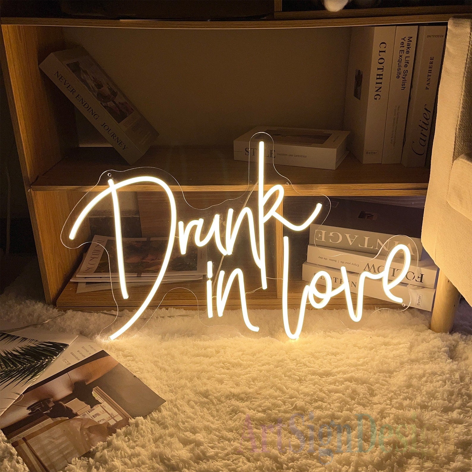 Drunk in Love Neon Sign For Proposal Wall Decor- FunkyDecors