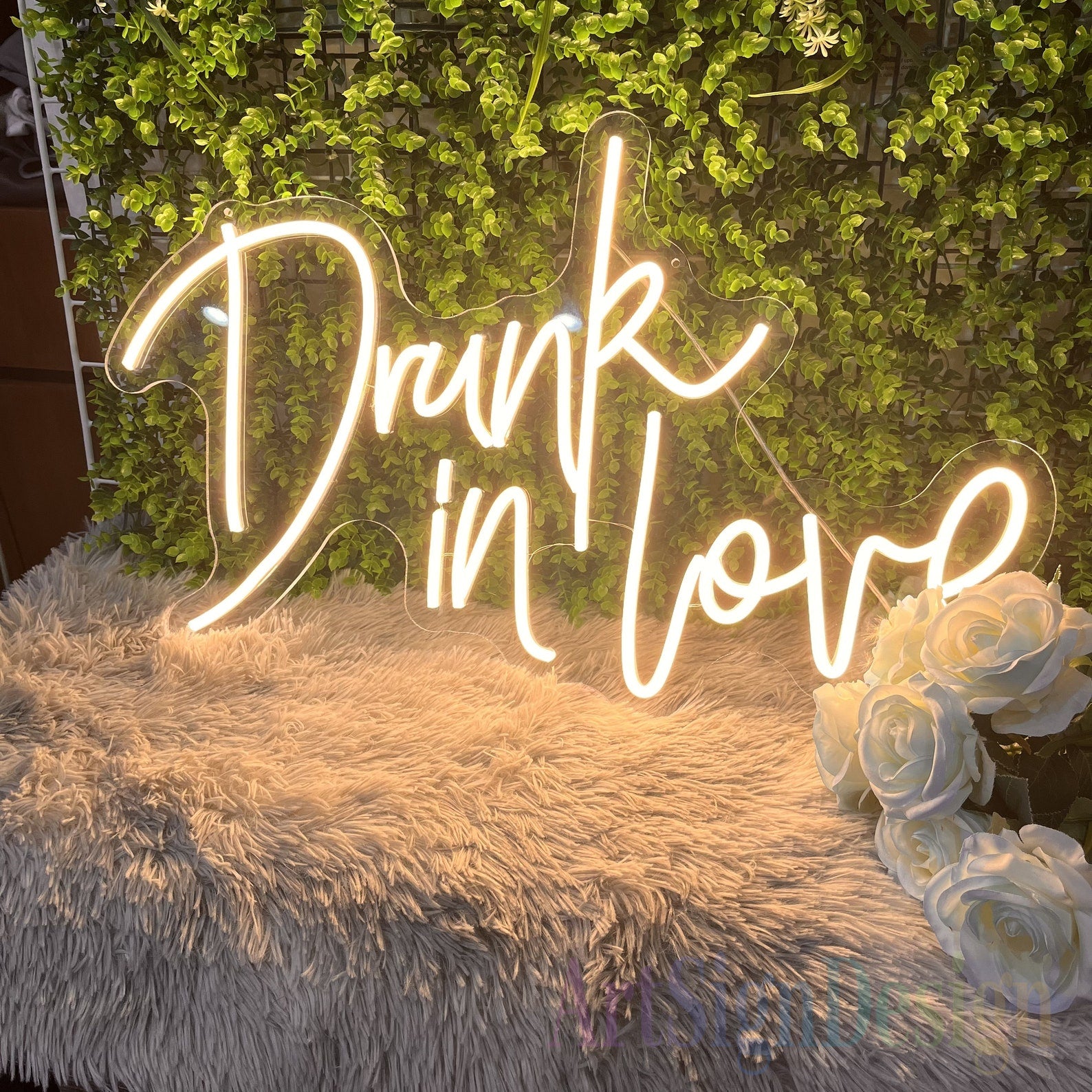 Drunk in Love Neon Sign For Proposal Wall Decor- FunkyDecors