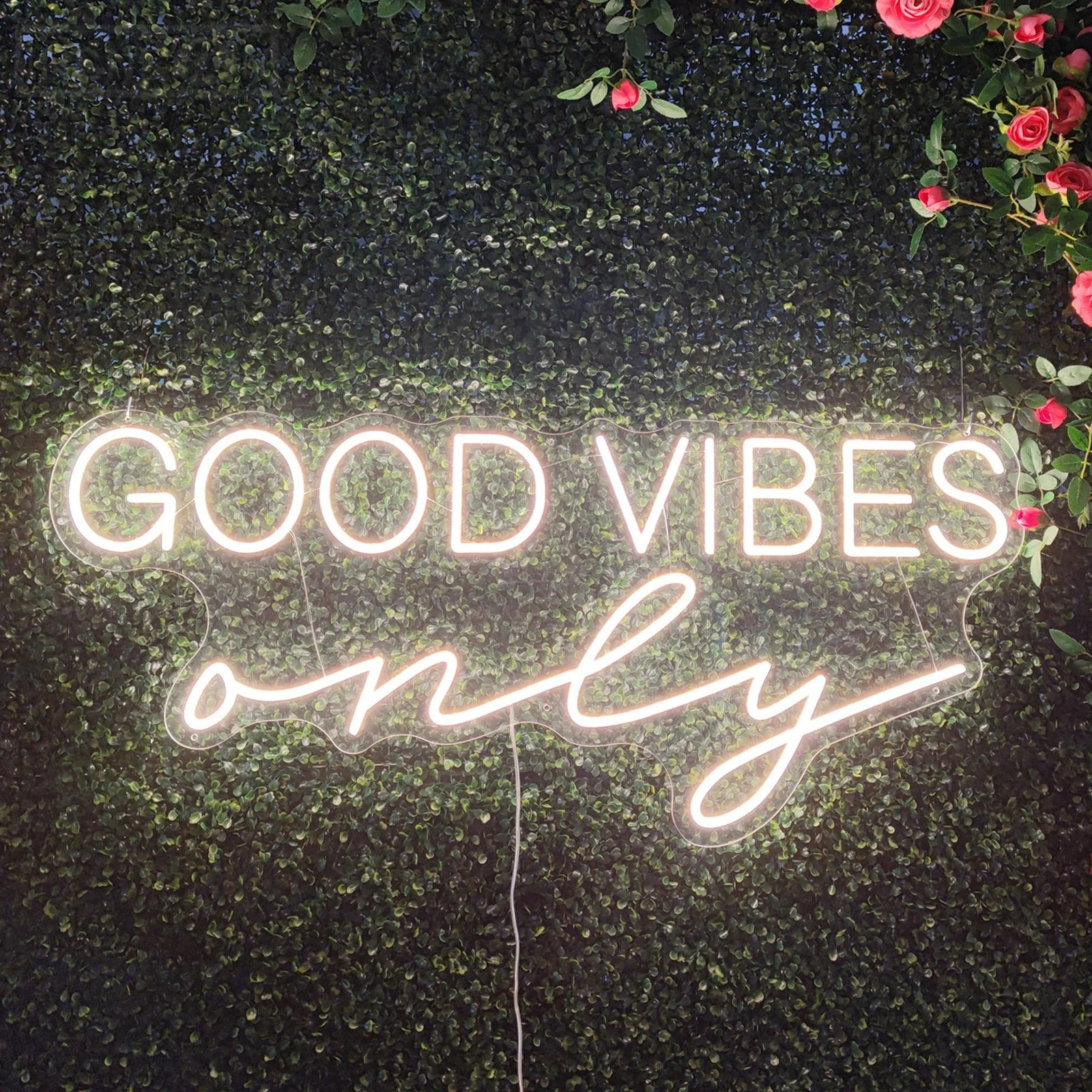 Good Vibes Only Neon Sign For Wall Decor- FunkyDecors