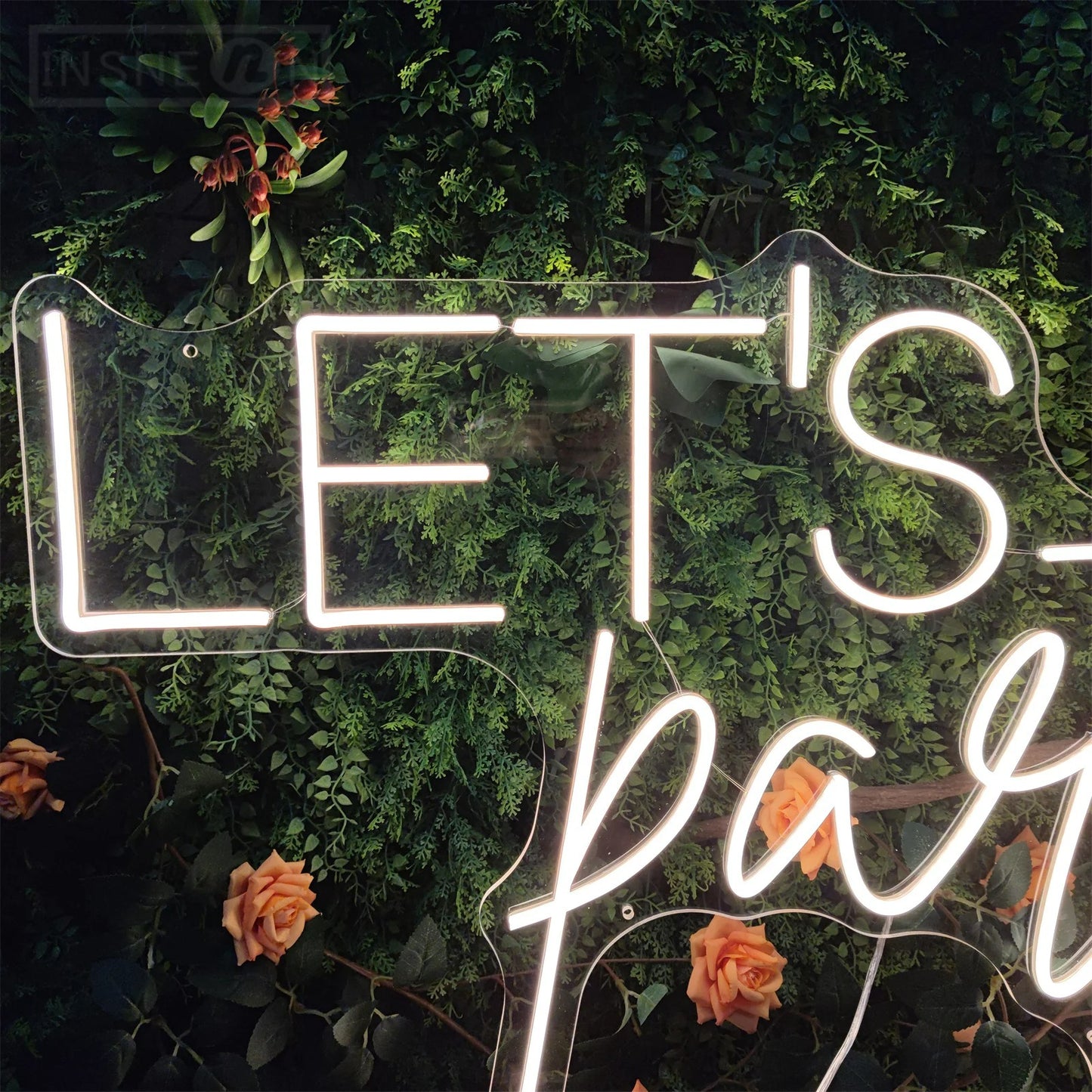 Lets Party Neon Sign For Proposal Wall Decor- FunkyDecors