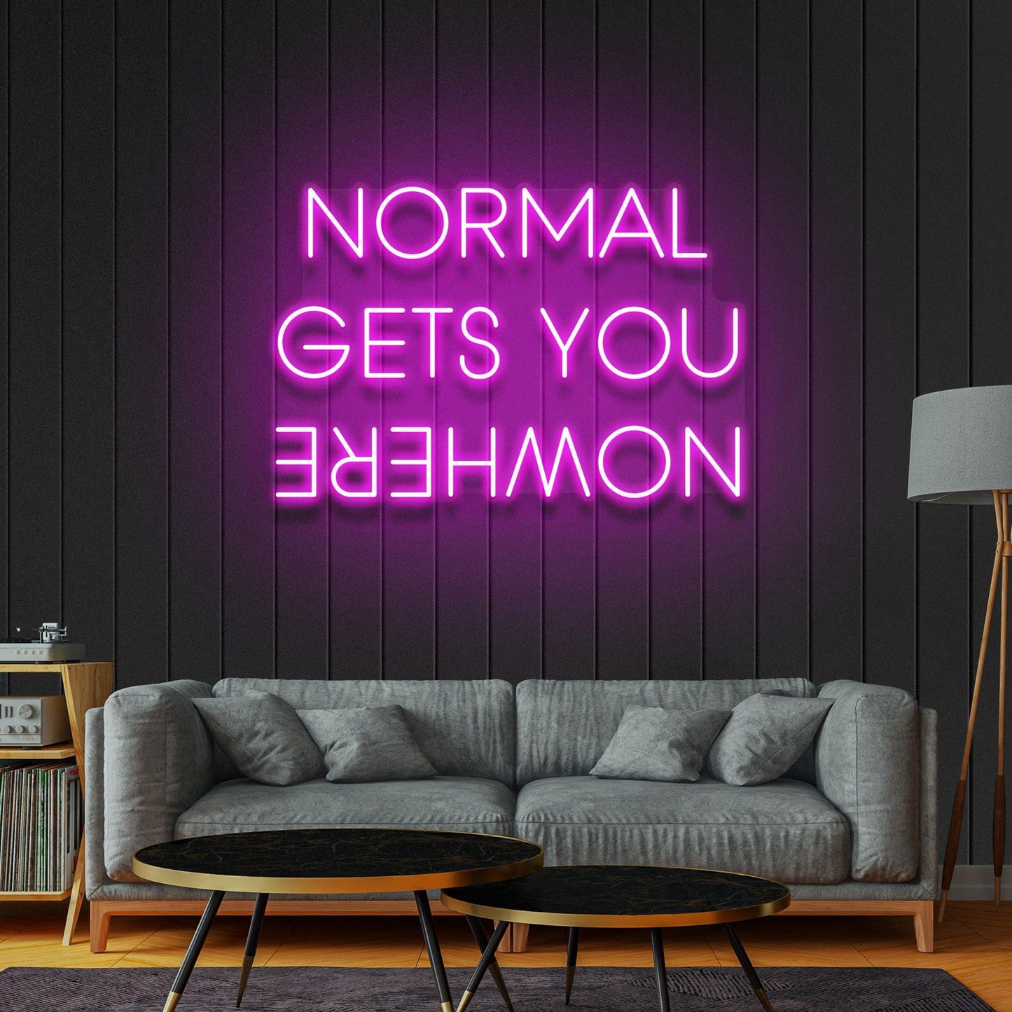 NORMAL Gets YOU NOWHERE Neon Sign For Proposal Wall Decor- FunkyDecors