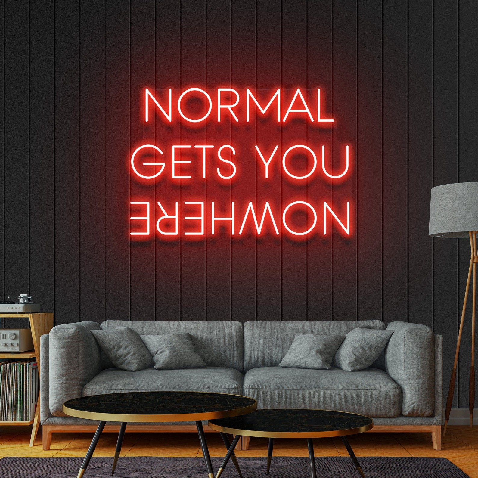 NORMAL Gets YOU NOWHERE Neon Sign For Proposal Wall Decor- FunkyDecors