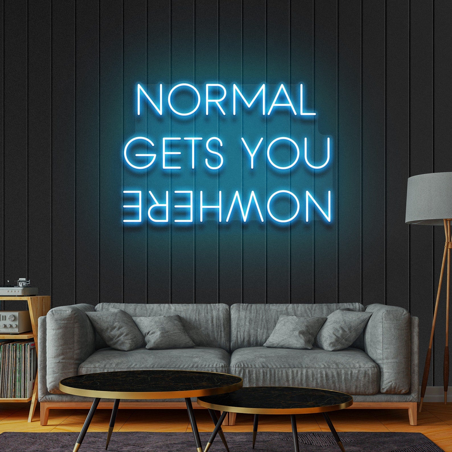 NORMAL Gets YOU NOWHERE Neon Sign For Proposal Wall Decor- FunkyDecors