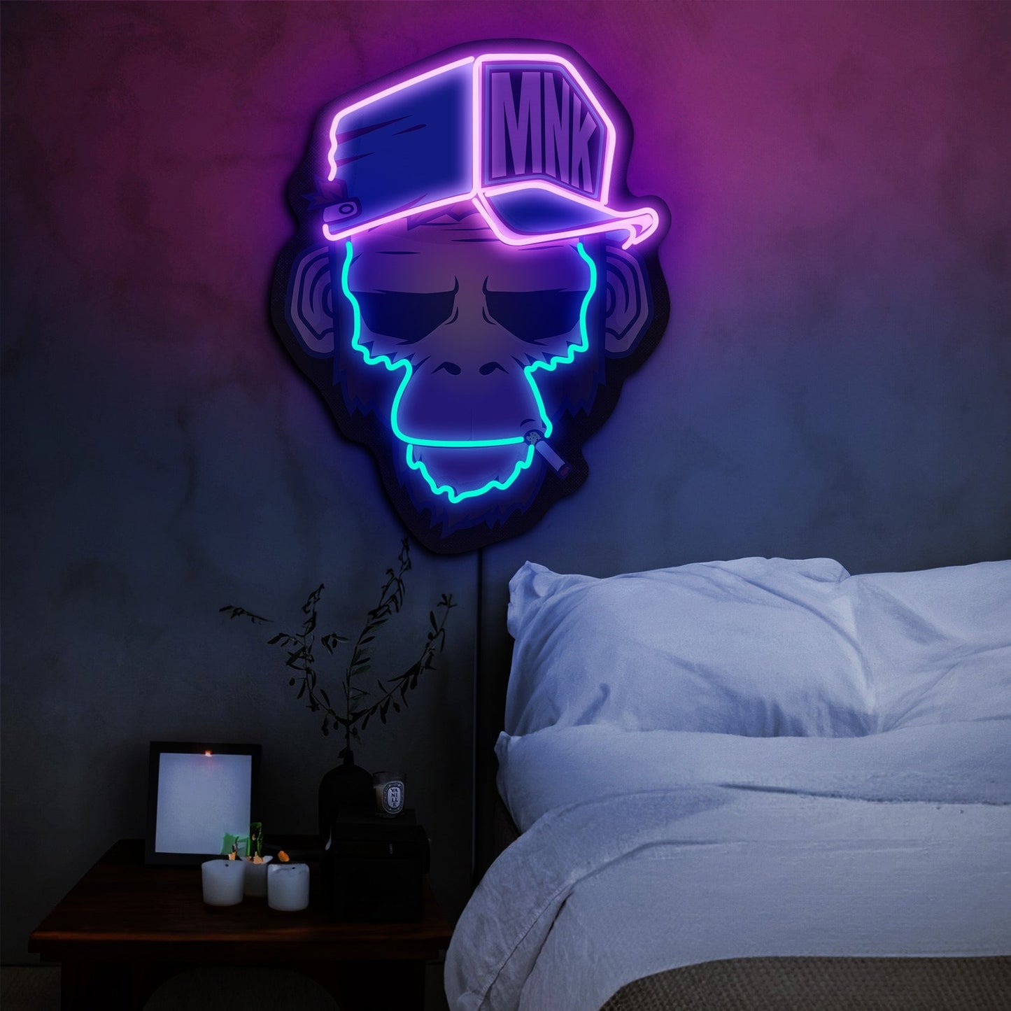 Spoiled Monkey Neon Sign - Funky Wall Art | Custom Business Logo LED Light | Coffee Shop Decor | FunkyDecors