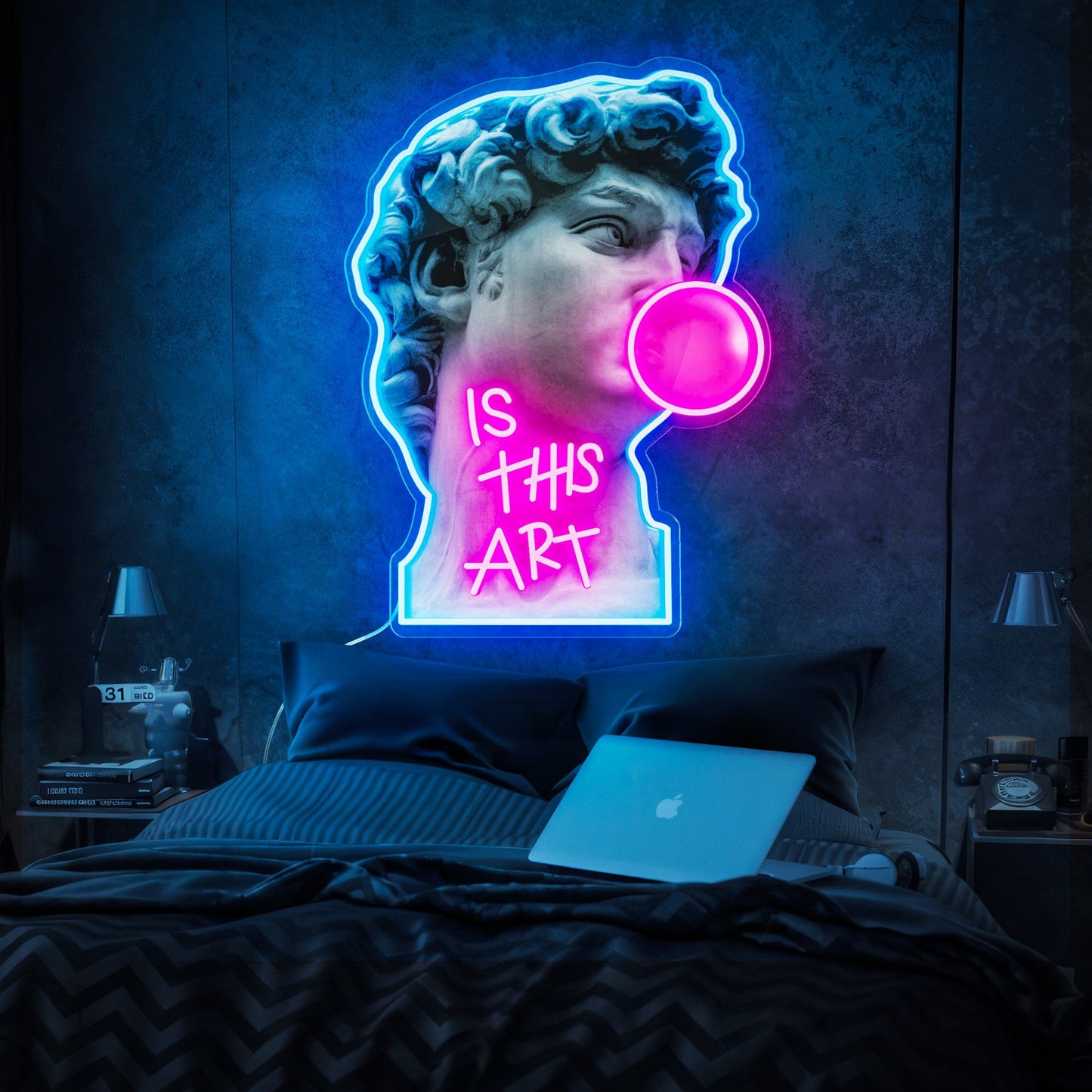 This is Art Funny Neon Sign - Funky Wall Art | Custom Business Logo LED Light | Coffee Shop Decor | FunkyDecors