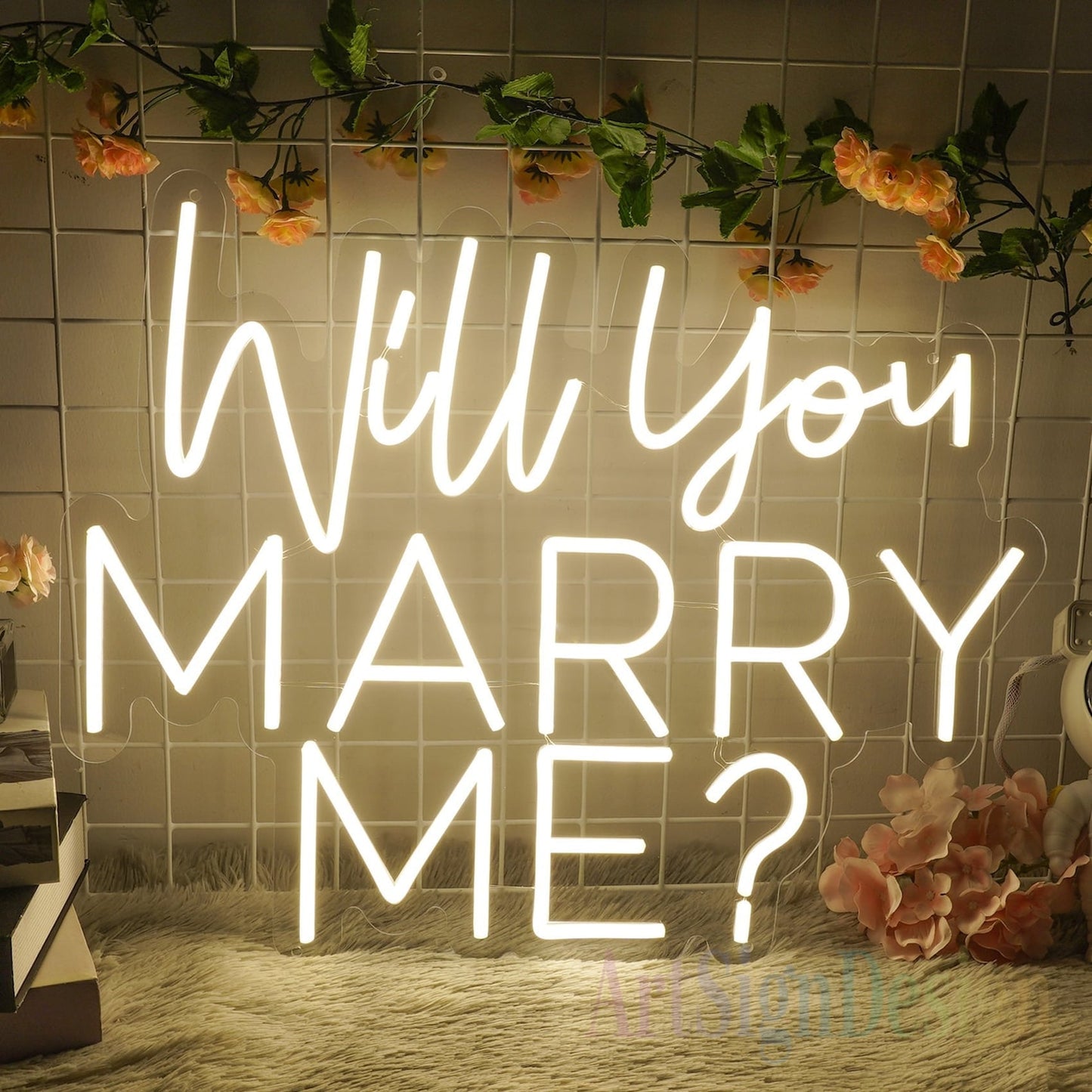 Will You Marry Me Neon Sign For Proposal Wall Decor- FunkyDecors