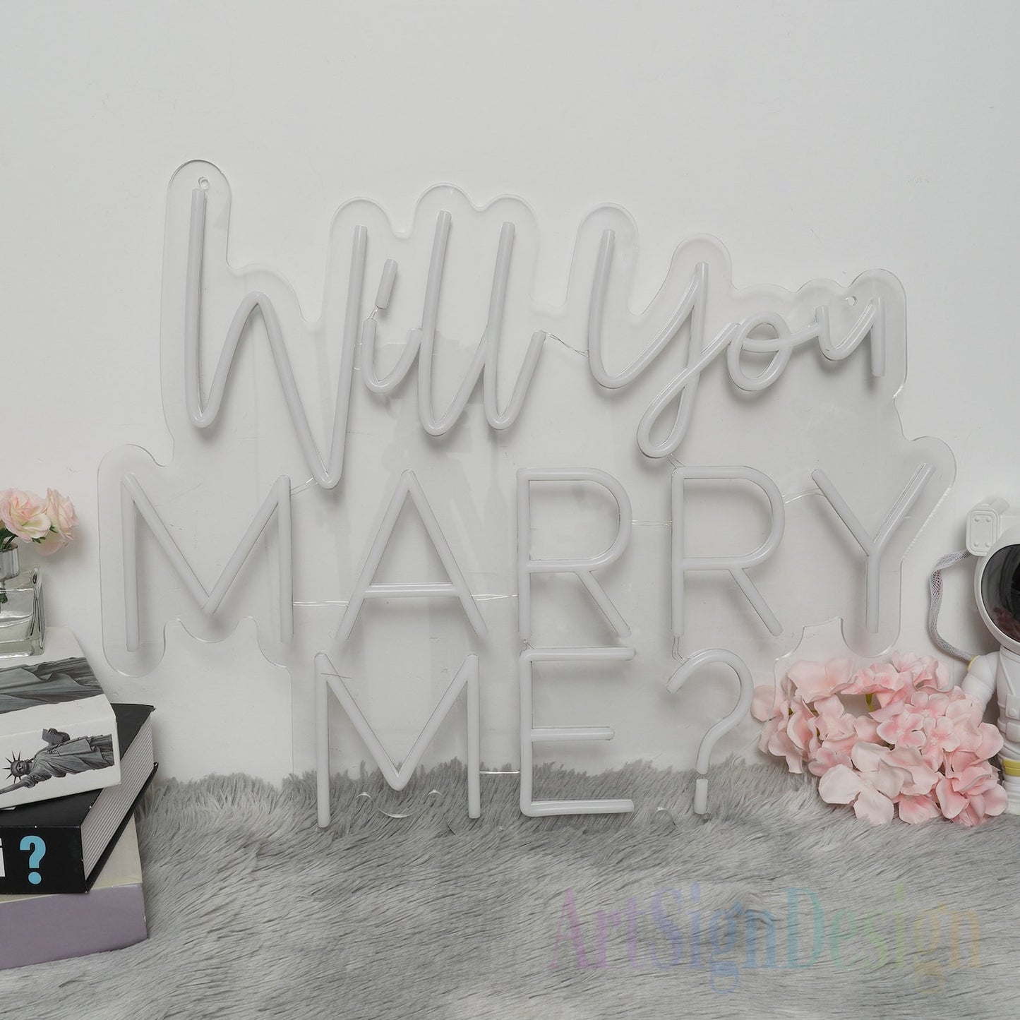Will You Marry Me Neon Sign For Proposal Wall Decor- FunkyDecors