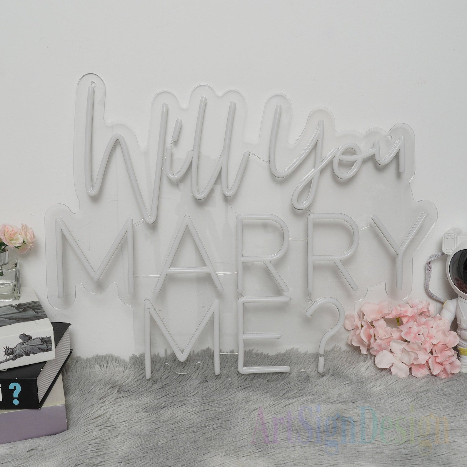Will You Marry Me Neon Sign For Proposal Wall Decor- FunkyDecors