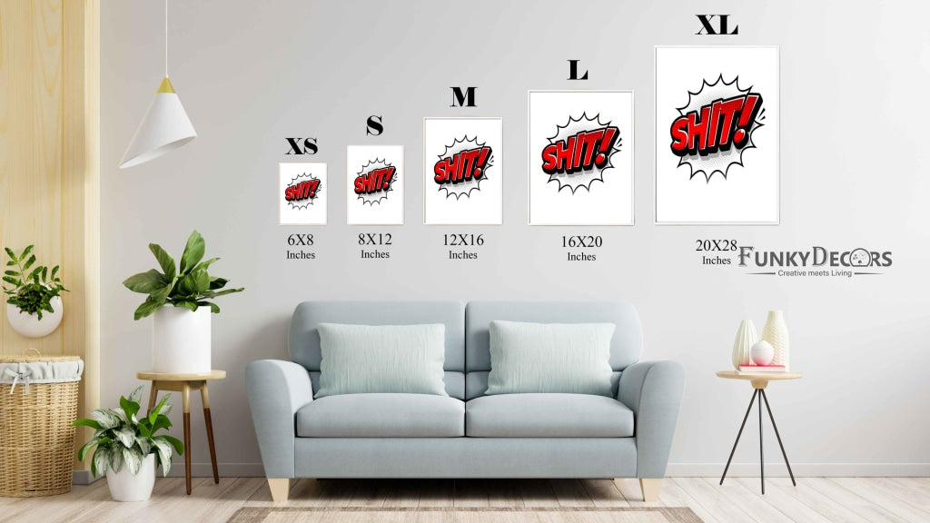 A Comic Note - Pop Art Frame For Wall Decor- Funkydecors Posters Prints & Visual Artwork