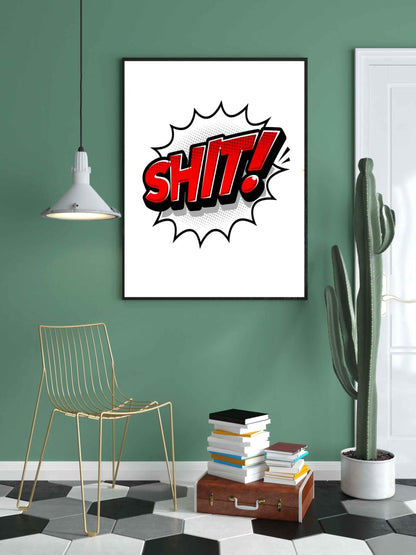A Comic Note - Pop Art Frame For Wall Decor- Funkydecors Xs / Black Posters Prints & Visual Artwork