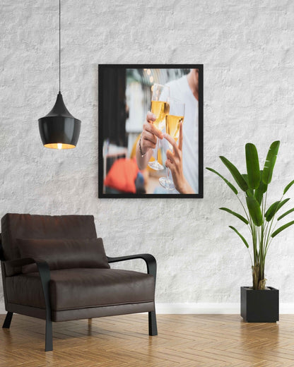 A Glass Of Love - Art Frame For Wall Decor- Funkydecors Xs / Black Posters Prints & Visual Artwork