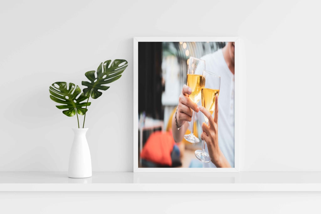 A Glass Of Love - Art Frame For Wall Decor- Funkydecors Xs / White Posters Prints & Visual Artwork