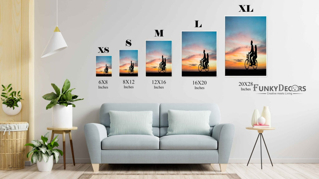 A Ride Of Love - Art Frame For Wall Decor- Funkydecors Posters Prints & Visual Artwork