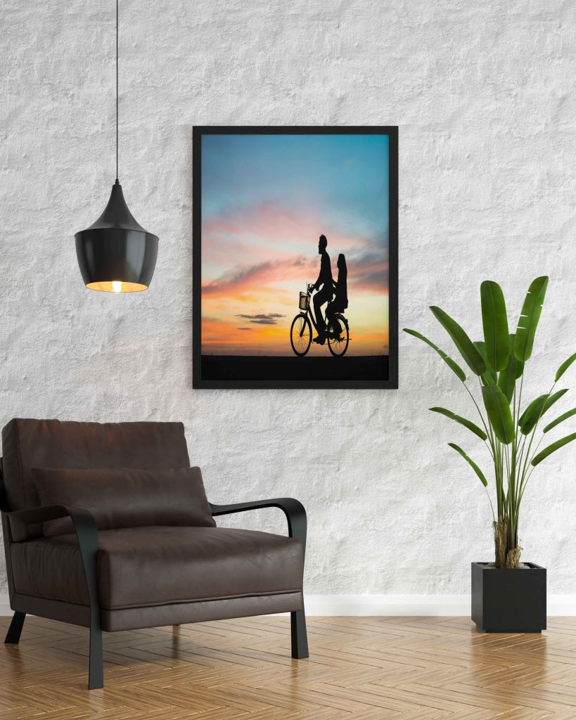A Ride Of Love - Art Frame For Wall Decor- Funkydecors Xs / Black Posters Prints & Visual Artwork