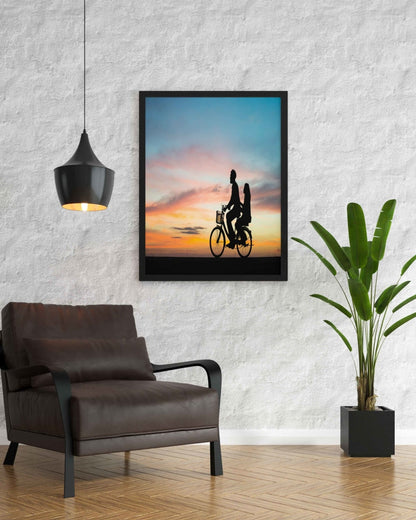 A Ride Of Love - Art Frame For Wall Decor- Funkydecors Xs / Black Posters Prints & Visual Artwork