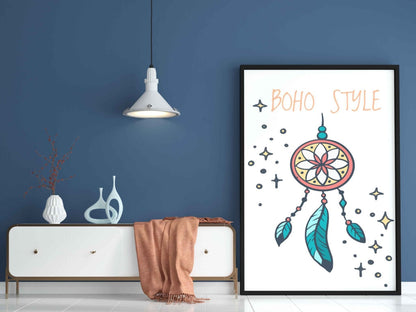 Abstract Boho Art Frame For Wall Decor- Funkydecors Xs / Black Posters Prints & Visual Artwork