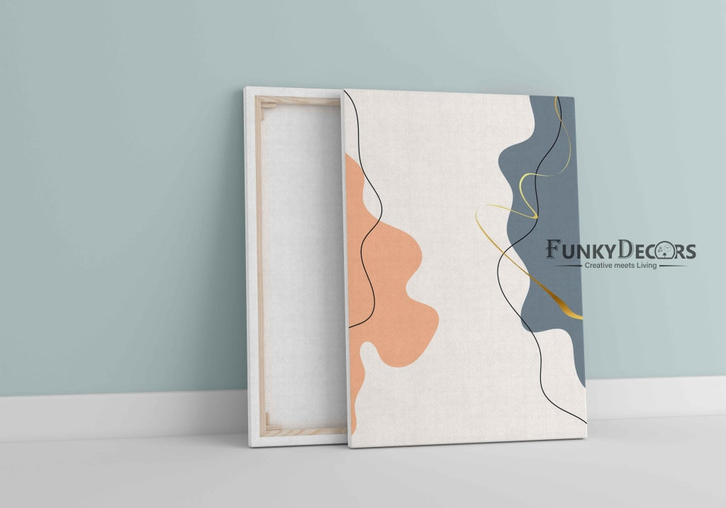 Abstract Curves Geometric Art Frame For Wall Decor- Funkydecors Posters Prints & Visual Artwork