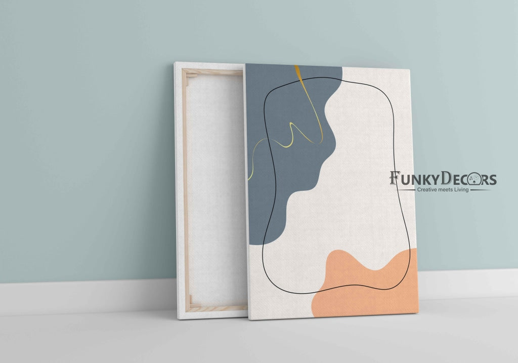 Abstract Curves Geometric Art Frame For Wall Decor- Funkydecors Posters Prints & Visual Artwork
