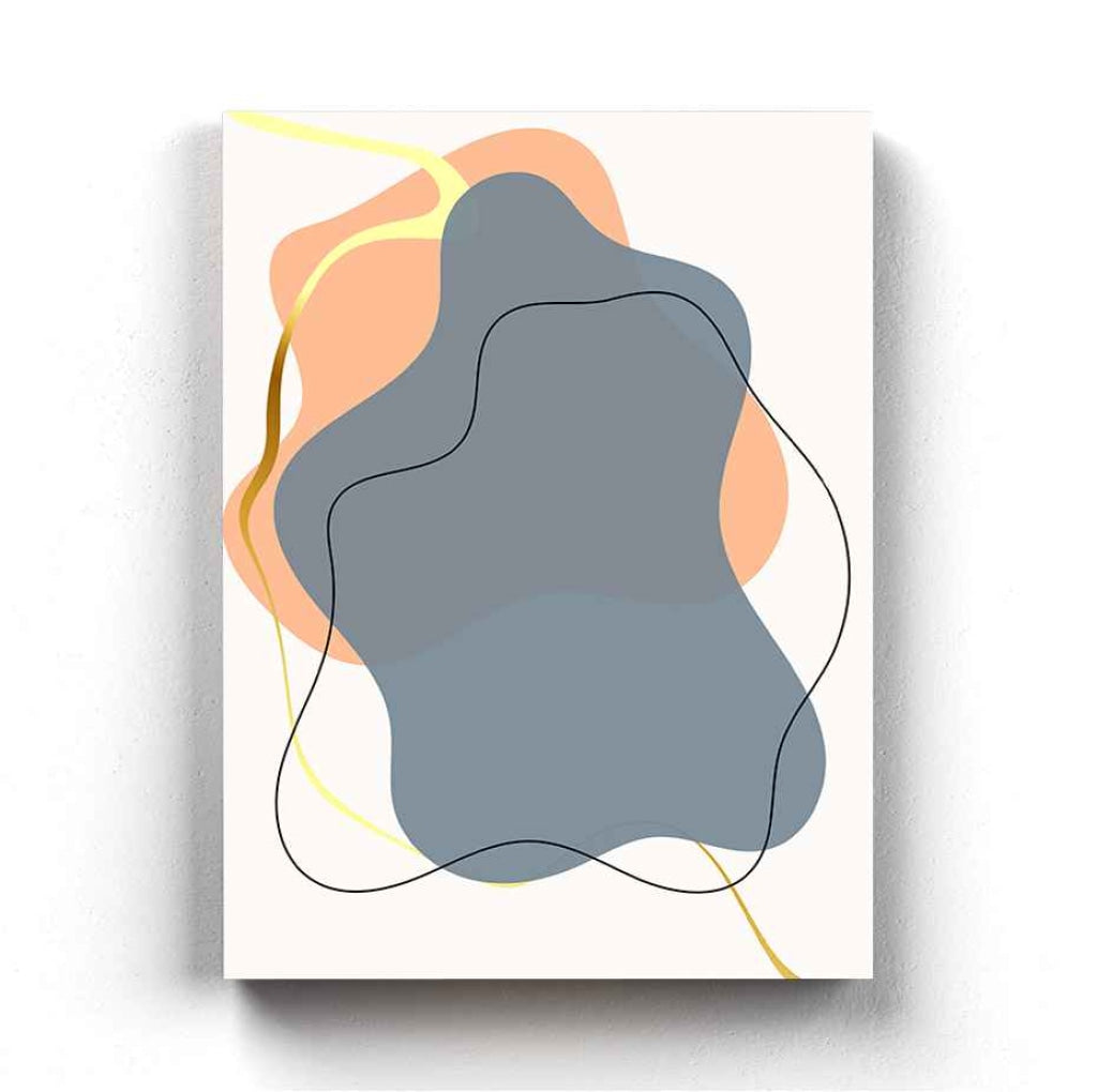 Abstract Curves Geometric Art Frame For Wall Decor- Funkydecors Xs / Canvas Posters Prints & Visual