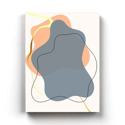 Abstract Curves Geometric Art Frame For Wall Decor- Funkydecors Xs / Canvas Posters Prints & Visual