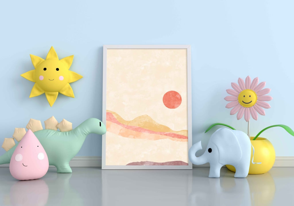 Abstract Nature Art Frame For Wall Decor- Funkydecors Xs / White Posters Prints & Visual Artwork