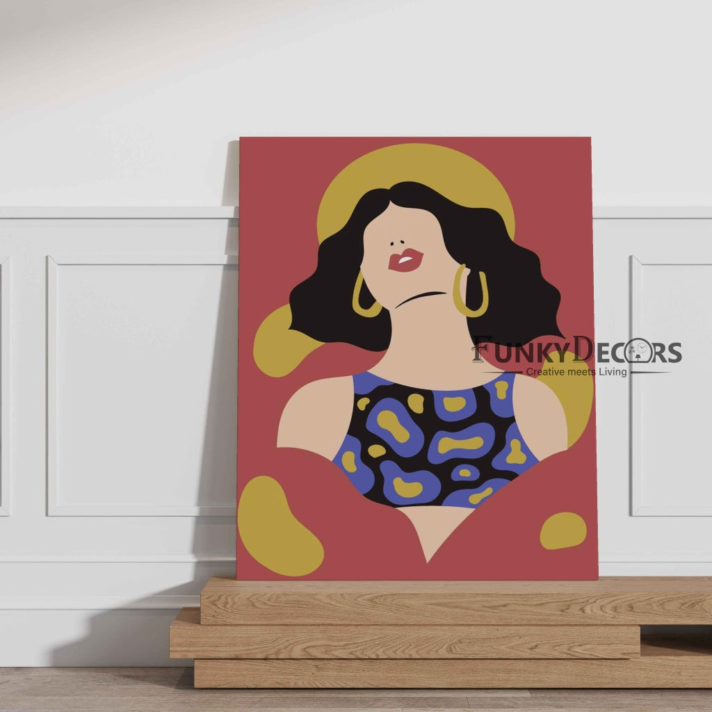 Abstract Women Portrait Art Frame For Wall Decor- Funkydecors Posters Prints & Visual Artwork