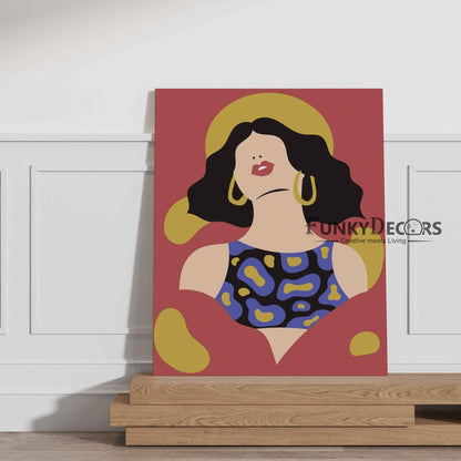 Abstract Women Portrait Art Frame For Wall Decor- Funkydecors Posters Prints & Visual Artwork