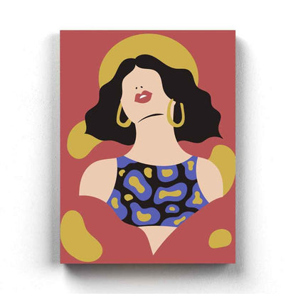 Abstract Women Portrait Art Frame For Wall Decor- Funkydecors Xs / Canvas Posters Prints & Visual