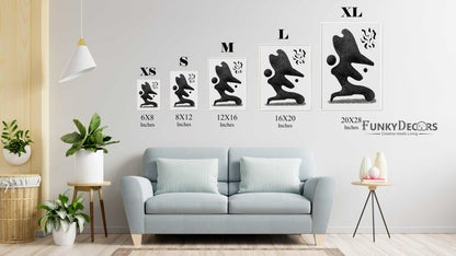 Achromatic Art Frame For Wall Decor- Funkydecors Posters Prints & Visual Artwork
