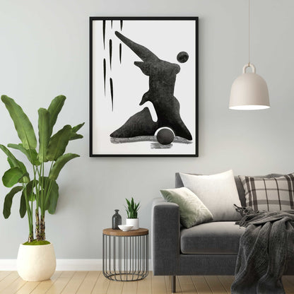Achromatic Art Frame For Wall Decor- Funkydecors Xs / Black Posters Prints & Visual Artwork