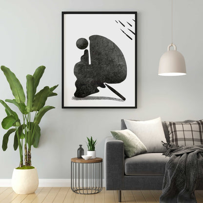 Achromatic Art Frame For Wall Decor- Funkydecors Xs / Black Posters Prints & Visual Artwork