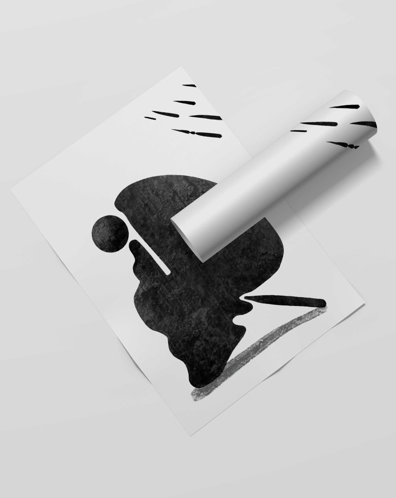 Achromatic Art Frame For Wall Decor- Funkydecors Xs / Roll Posters Prints & Visual Artwork