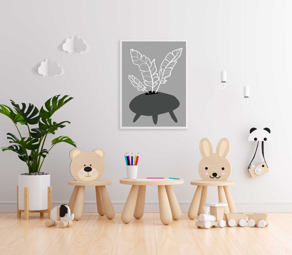 Achromatic Art Frame For Wall Decor- Funkydecors Xs / White Posters Prints & Visual Artwork