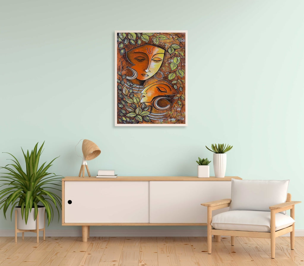 Aesthetic Indian Art Frame For Wall Decor- Funkydecors Xs / White Posters Prints & Visual Artwork