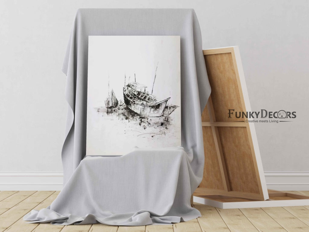 An Old Look - Achromatic Art Frame For Wall Decor- Funkydecors Posters Prints & Visual Artwork