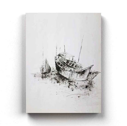 An Old Look - Achromatic Art Frame For Wall Decor- Funkydecors Xs / Canvas Posters Prints & Visual