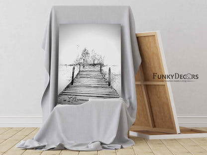 An Unknown Path - Achromatic Art Frame For Wall Decor- Funkydecors Posters Prints & Visual Artwork