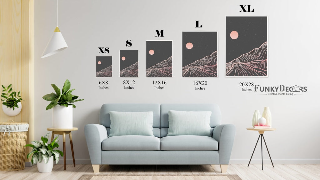 Art Of Strokes - 3 Panels Abstract Frame For Wall Decor- Funkydecors Posters Prints & Visual Artwork