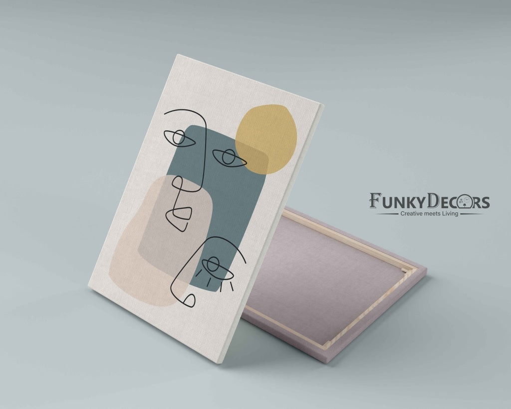Artistic Line Art Frame For Wall Decor- Funkydecors Posters Prints & Visual Artwork