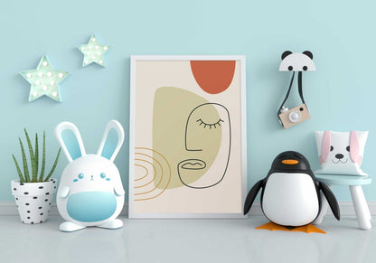 Artistic Line Art Frame For Wall Decor- Funkydecors Xs / White Posters Prints & Visual Artwork