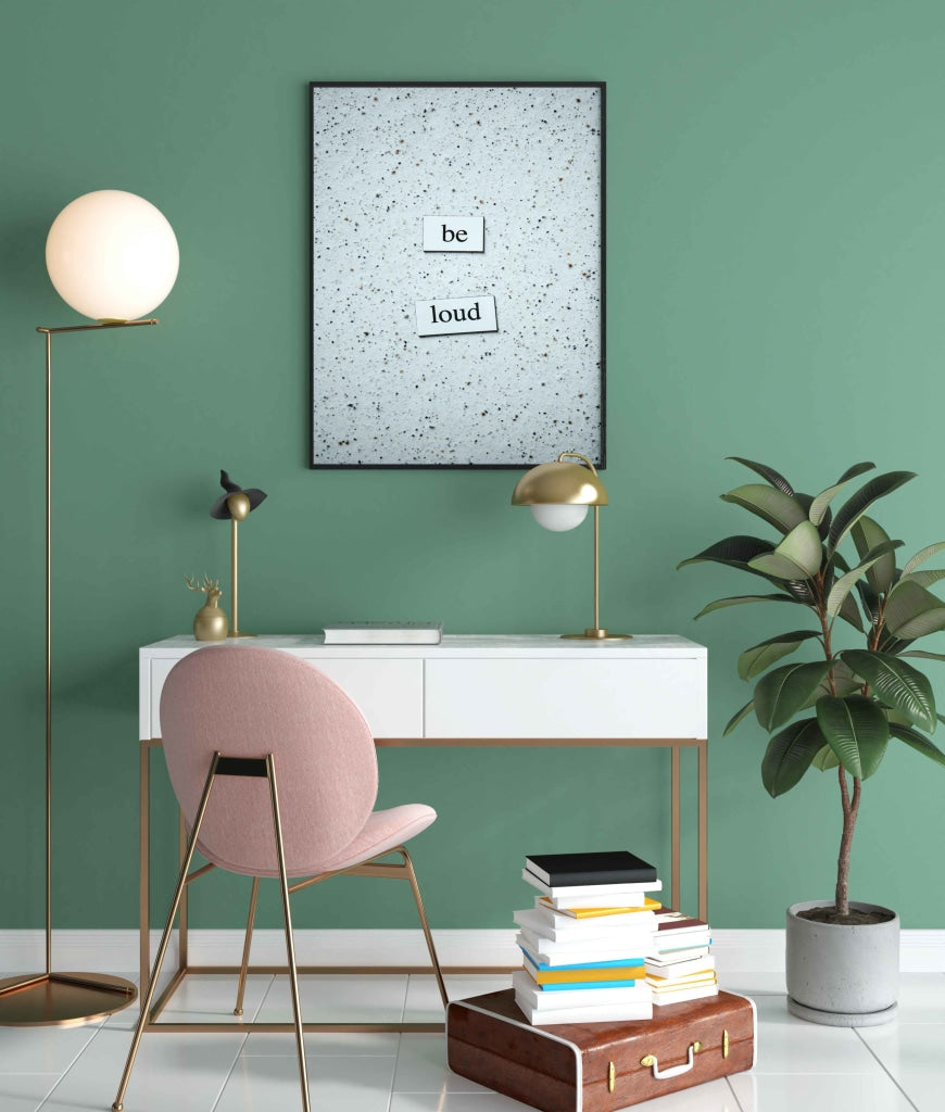 Be Loud - Funky Quotes Art Frame For Wall Decor- Funkydecors Xs / Black Posters Prints & Visual