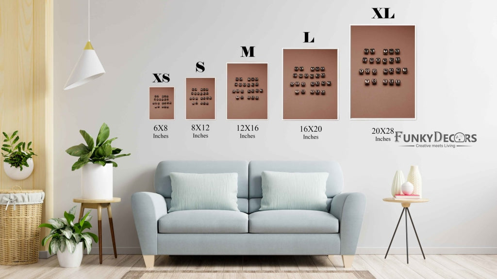 Be The Change You Want To See - Inspirational Quotes Art Frame For Wall Decor- Funkydecors Posters