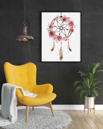 Be Your Own Dream Catcher - Portrait Art Frame For Wall Decor- Funkydecors Xs / Black Posters Prints